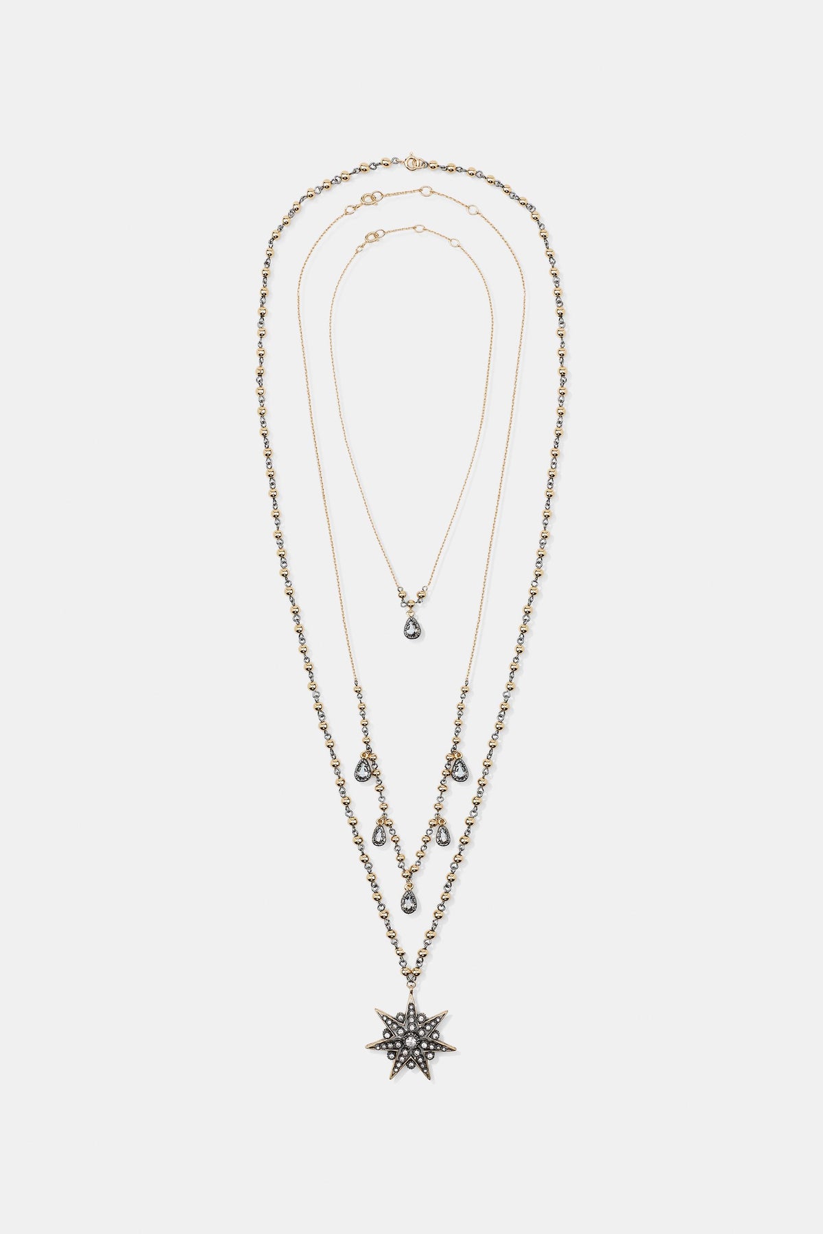 PACK 3 COLLARES  CRISTAL ESTRELLAS