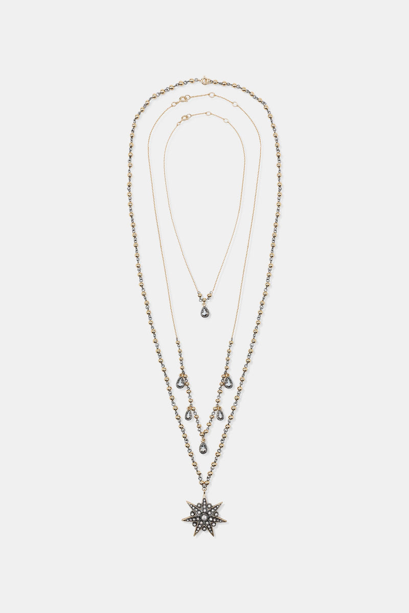 PACK 3 COLLARES  CRISTAL ESTRELLAS