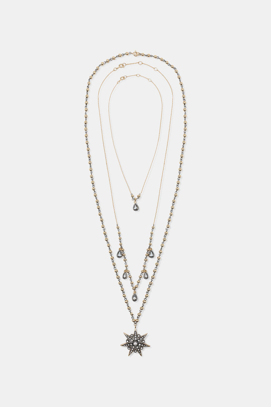 PACK 3 COLLARES  CRISTAL ESTRELLAS