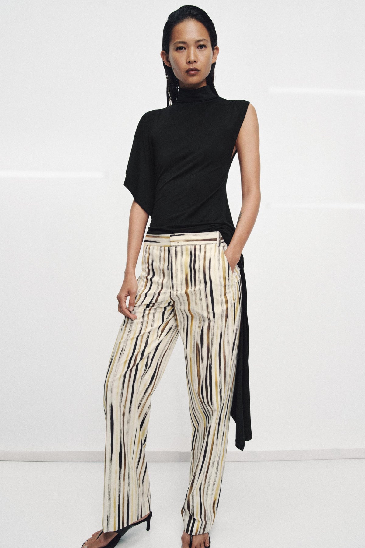 PANTALÓN POPELÍN RAYAS