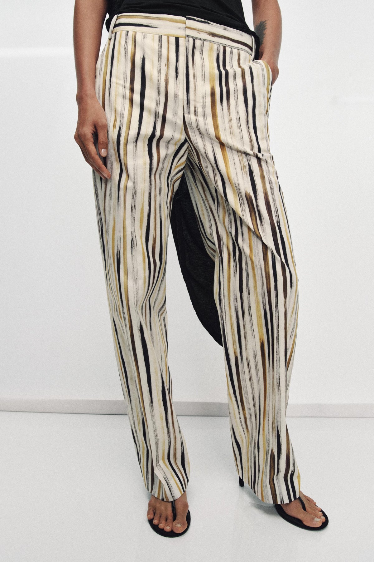 PANTALÓN POPELÍN RAYAS