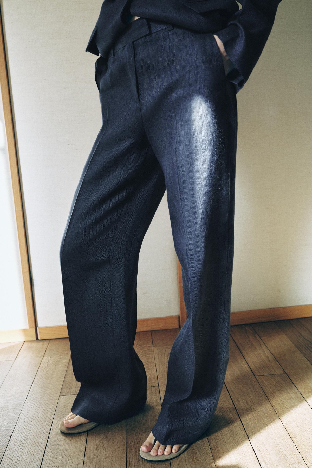 PANTALÓN ESPIGA 100% LINO SET