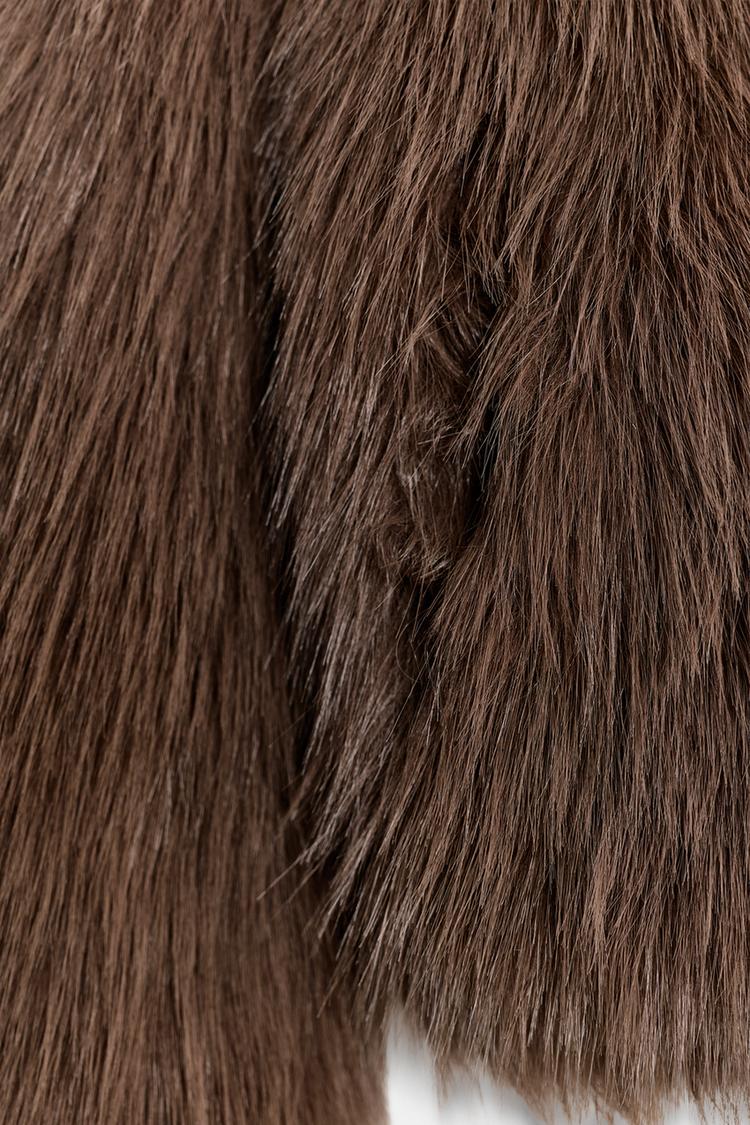 Cazadora efecto pelo soft